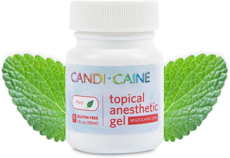The Essentials Dynamic Dental Candi Caine, Topical Anesthetic Gel, 1 oz, Mint Flavor - Image 1